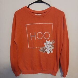HollisterOrange Crewneck Sweatshirt